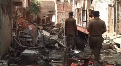 See the condition of Christian Colony Jaranwala after mob attack