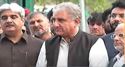 Shah Mehmood Qureshi briefs media about decisions of PTI's core committee's meeting