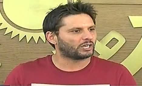 Shahid Afridi Talking To Media About Team Performance - 15th March 2014