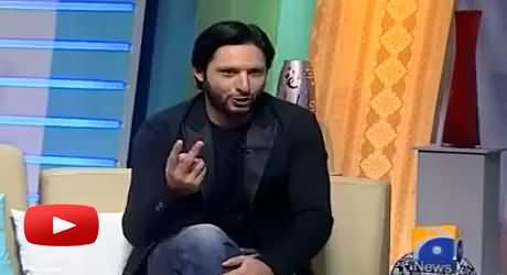 Shahid Afridi Telling About His Two Most Favourite Personalities