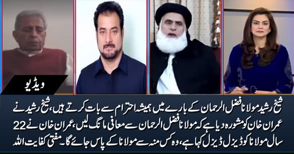 Sheikh Rasheed Has Advised Imran Khan To Apologize to Maulana Fazlur Rehman - Mufti Kifayatullah