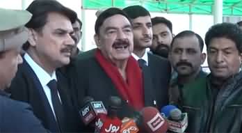 Sheikh Rasheed's media talk outside court after getting bail