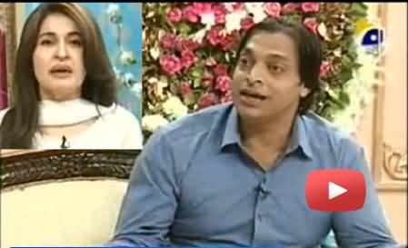 Shoaib Akhter With Shaista Wahidi in Utho Jaago Pakistan - 20th October 2013