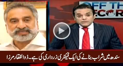 Sindh Mein Sharaab Banane Ki Aik Factory Asif Zardari Ki Hai - Zulfiqar Mirza