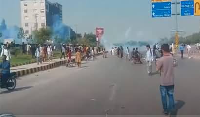 Students protest in Rawalpindi against Punjab College incident, police started shelling