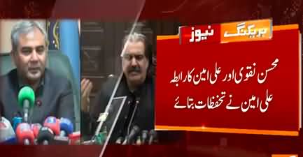 Telephonic contact between CM Ali Amin Gandapur and Mohsin Naqvi