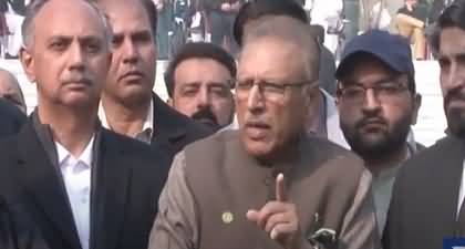 The question should be asked of the oppressors and not of the oppressed - Arif Alvi on negotiations of PTI & govt