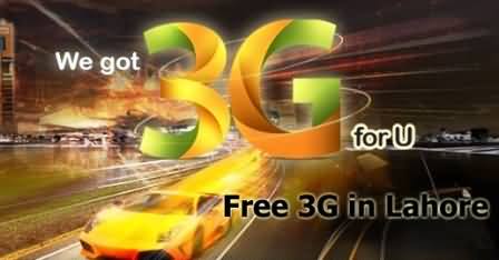 Ufone Starts Free 3G Trial in Lahore Uptill 10th May - Read Details