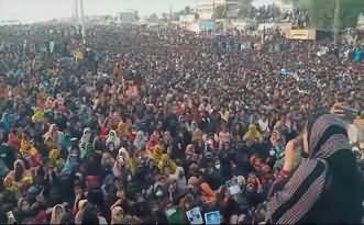 Unbelievable crowd at Mahrang Baloch's jalsa in Gwadar