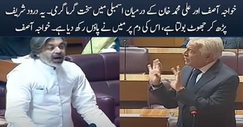 Verbal clash between Khawaja Asif and Ali Muhammad Khan in assembly