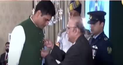 Video: Arshad Nadeem Being Awarded with Hilal-e-Imtiaz by President Asif Zardari