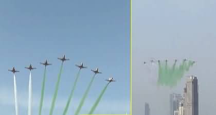 Video: PAF jets stun with majestic flypast at Pakistan Day parade