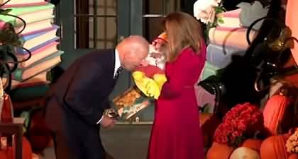 Viral Video: US President Joe Biden bites baby dressed as chicken