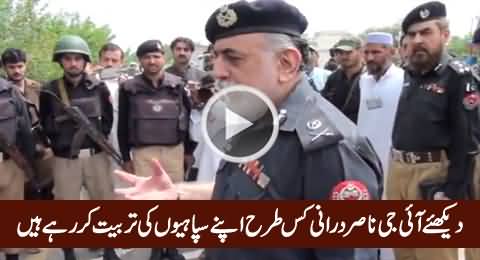 Watch How IG Nasir Durrani Encouraging & Guiding His Troops Like A Father