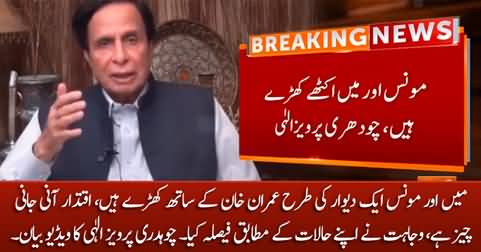 We are with Imran Khan, It is our duty to support him in this hard time - Pervez Elahi's video statement