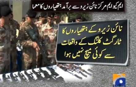 Weapons Recovered From Nine Zero Were Not Used For Any Target Killing - Forensic Report