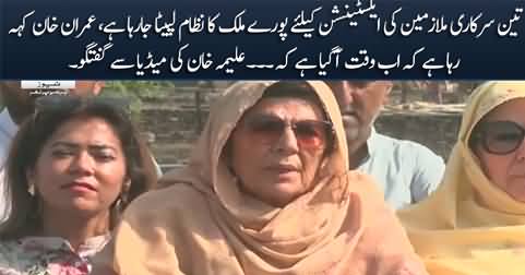 Whole country's system is being manipulated just for the extension of three govt employees - Aleema Khan