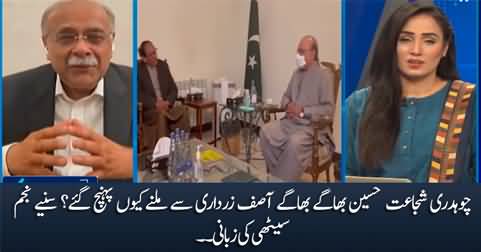 Why Chaudhry Shujaat Hussain went to meet Asif Zardari? Najam Sethi shares details