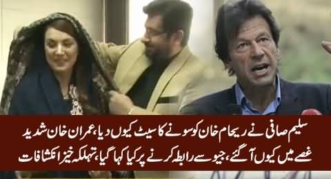 Why Saleem Safi Gifted A Jewelry Set to Reham Khan, What Was Imran Khan's Reaction